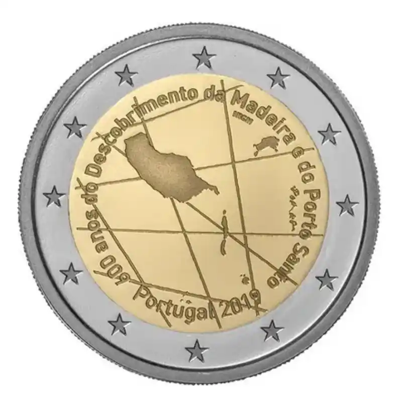2 euros commémorative Portugal 2019 - Ile de Madère. Bon Marché