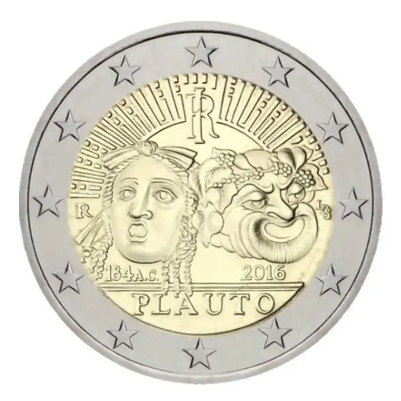 2 euros commémorative Italie 2016 - Plauto. Acheter En Ligne