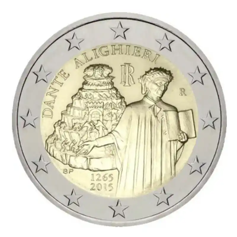 Super Prix 2 euros commémorative Italie 2015 - Dante Alighieri.