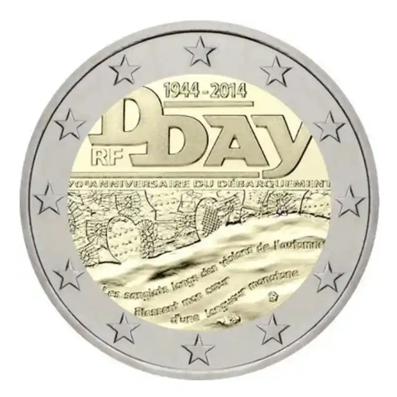 Meilleure Vente 2 euros commémorative France 2014 D-DAY.