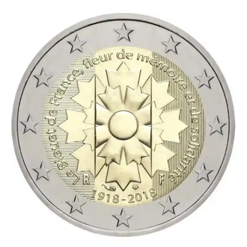 2 euros commémorative France 2018 - Le Bleuet. Super Prix
