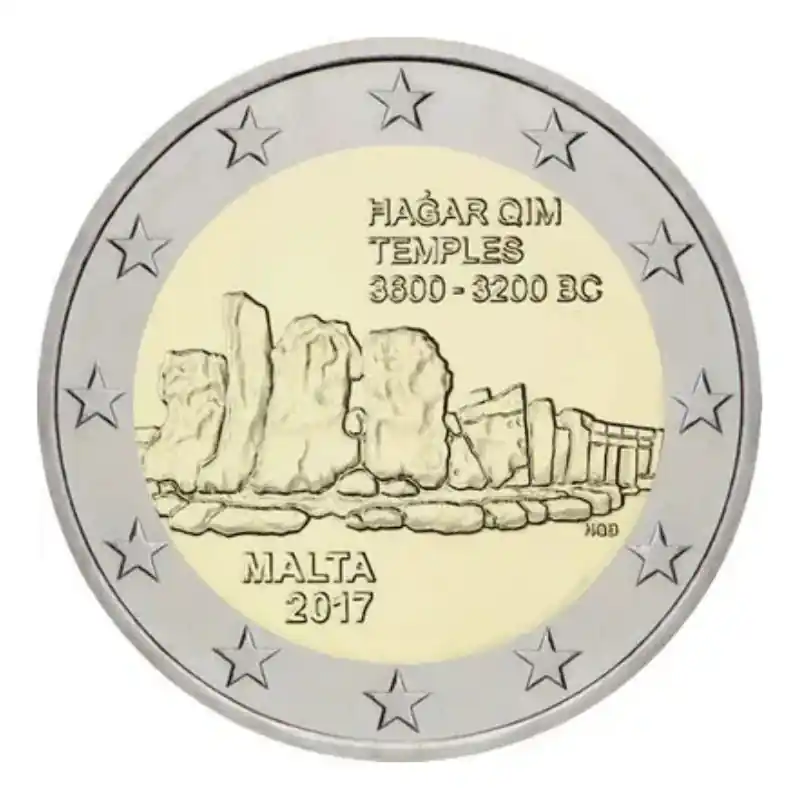 2 euros commémorative Malte 2017 - Hagar Qim. Garantie Incluse