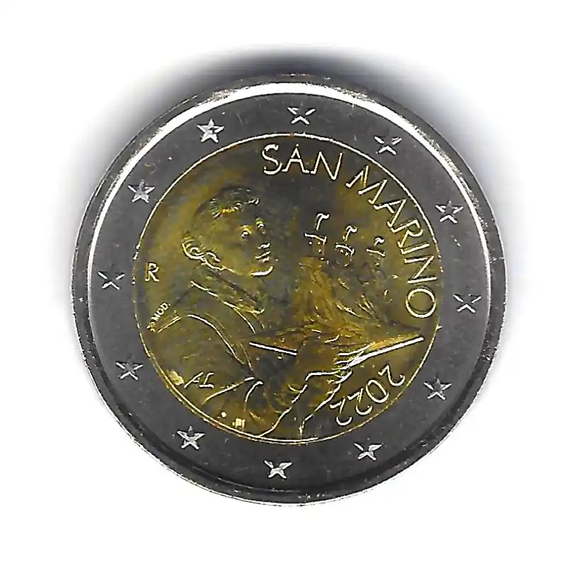 Usine Directe 2 euros face nationale Saint Marin 2022.
