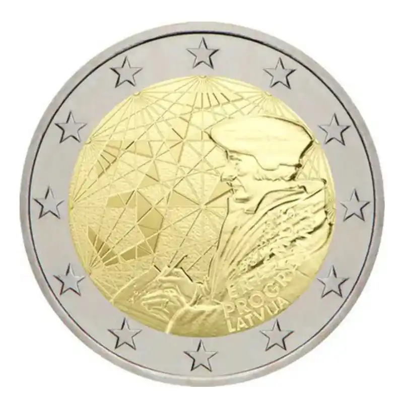 Dernier Modèle 2 euros commémorative Lettonie 2022 - Erasmus.