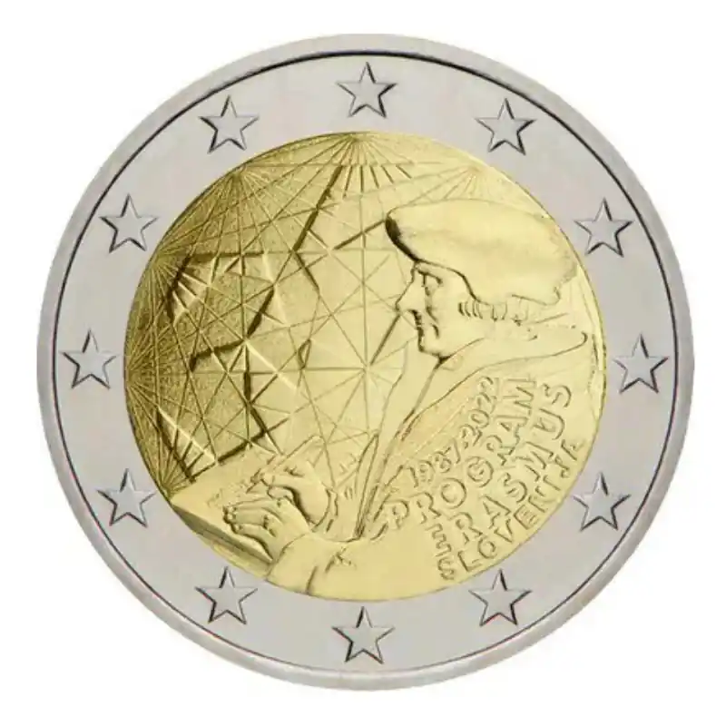 2 euros commémorative Slovénie 2022 - Erasmus. Gros Lot