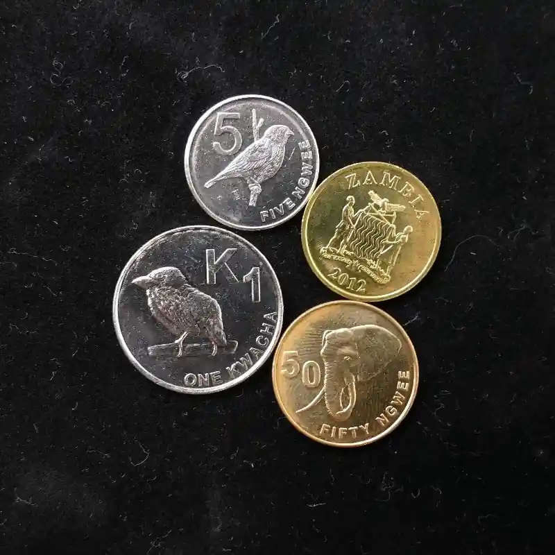 Zambie 4 monnaies de collection. Achat Immédiat