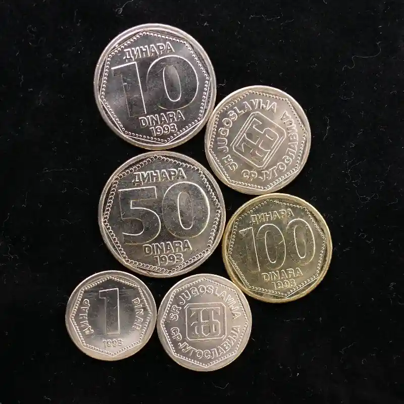 Bon Plan Yougoslavie 6 monnaies de collection.