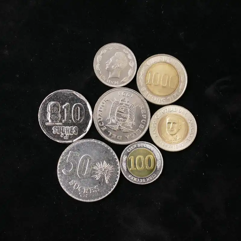 Équateur 7 monnaies de collection. Super Prix