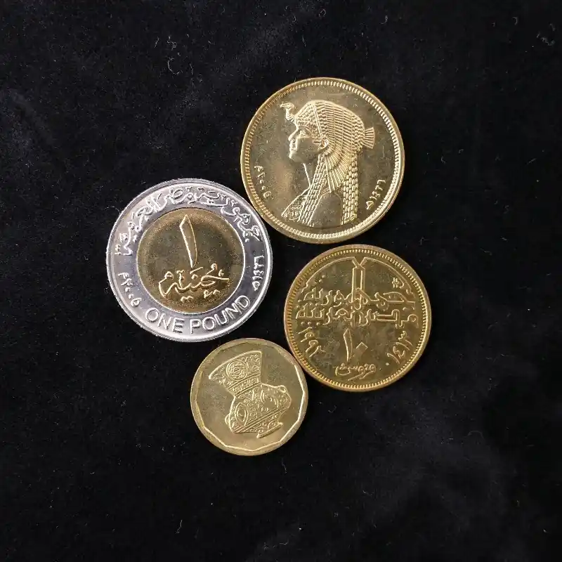 Egypte 5 monnaies de collection. Affaire À Saisir