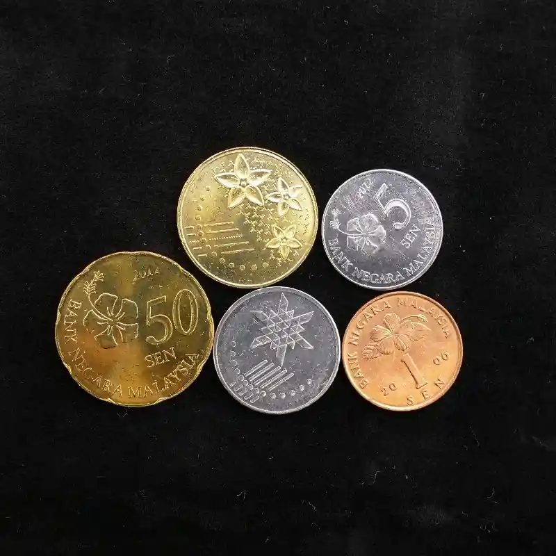 Malaisie 5 monnaies de collection. Nouveauté