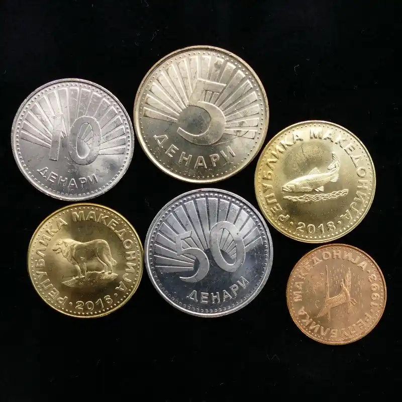 Nouvel Arrivage Macédoine 6 monnaies de collection.