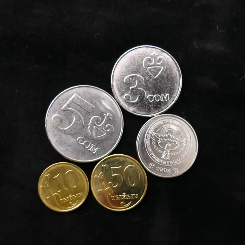 Prix Bas Kirghizistan 5 monnaies de collection.