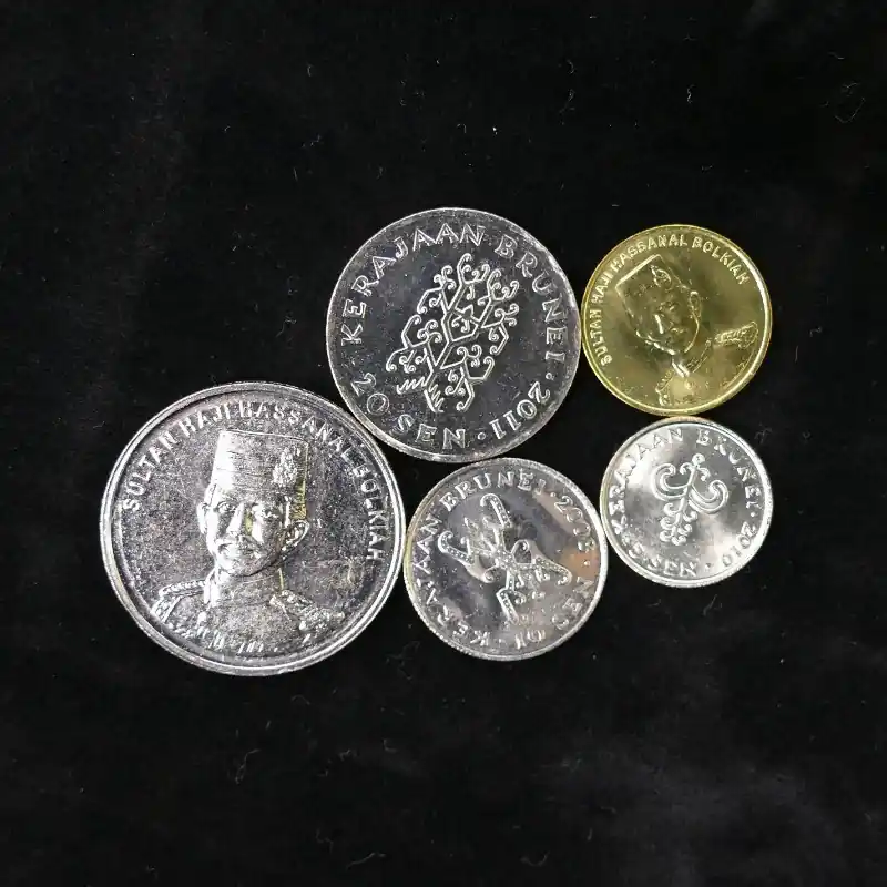 Brunei 5 monnaies de collection. Affaire À Saisir