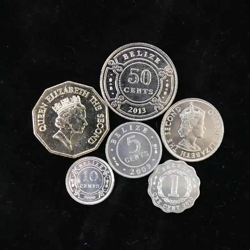 Prix Choc Belize 6 monnaies de collection.