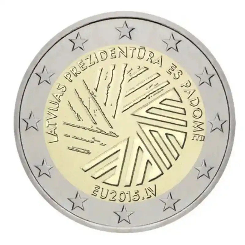 2 euros commémorative Lettonie 2015 - Présidence de l'Union européenne. Artisanat