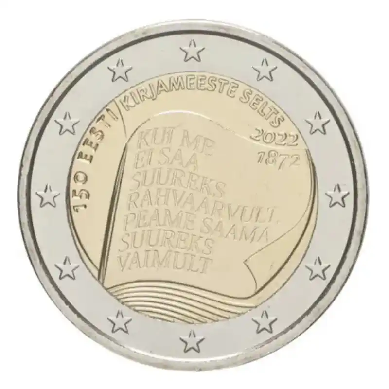 Promotion Saisonnière 2 euros commémorative Estonie 2022 - La Société de Littérature estonienne.