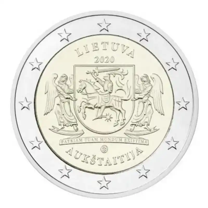 2 euros commémorative Lituanie 2020 - La région de Aukstaitija. Livraison Mondiale