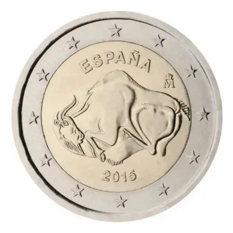 Livraison Gratuite 2 euros commémorative Espagne 2015 - Grotte Altamira.