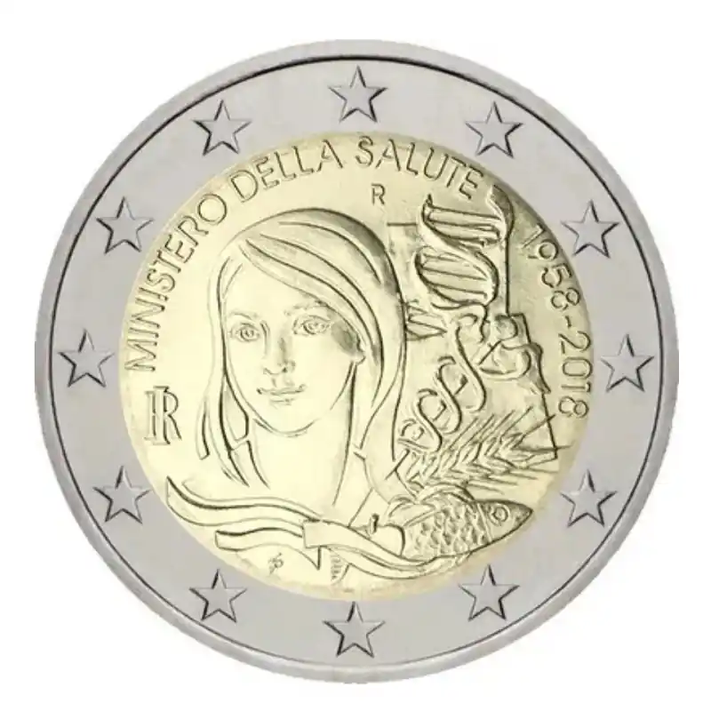 Exclusif 2 euros commémorative Italie 2018 - Ministère de la Santé.