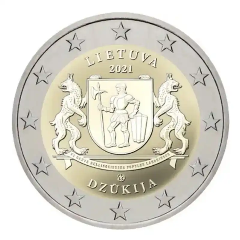 2 euros commémorative Lituanie 2021 - La région ethnographique Dzukija. Nouveauté