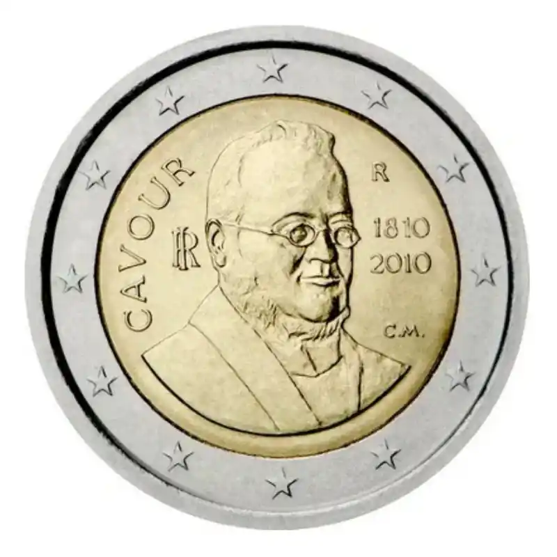 Exclusif 2 euros commémorative Italie 2010 Comte de Cavour.
