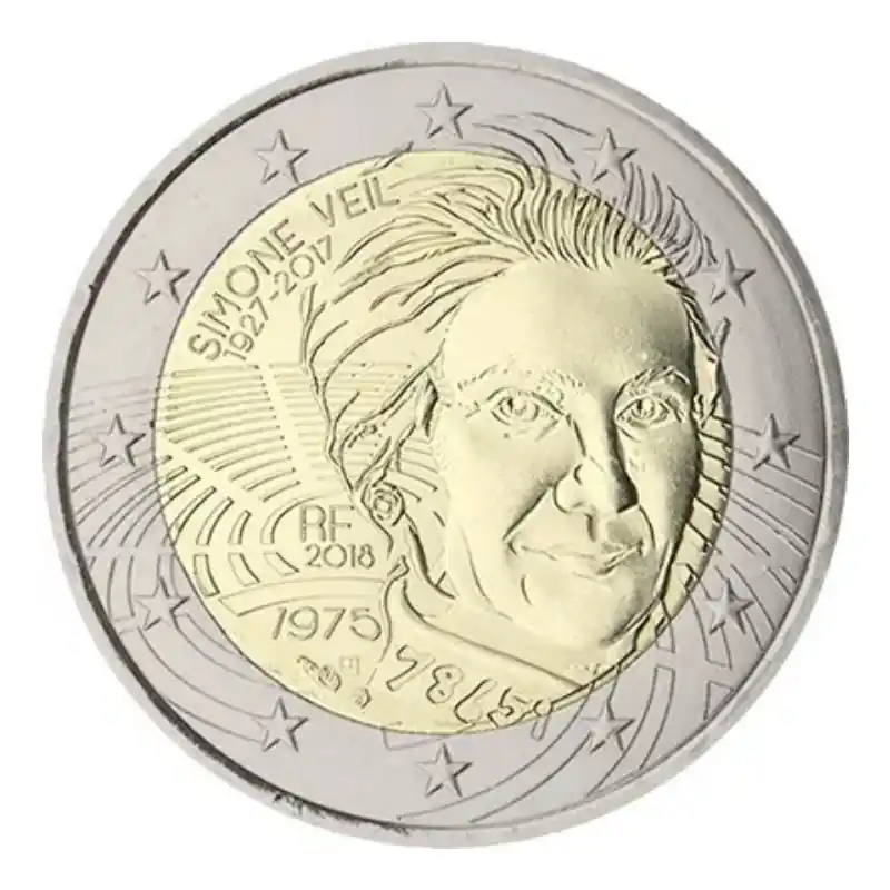Remise 2 euros commémorative France 2018 - Simone Veil.