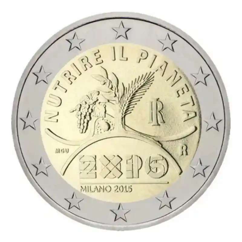 Quantité Limitée 2 euros commémorative Italie 2015 - Exposition universelle de Milan.