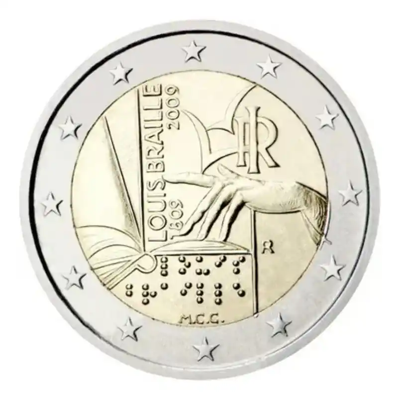 Meilleur Choix 2 euros commémorative Italie 2009 - Louis Braille.