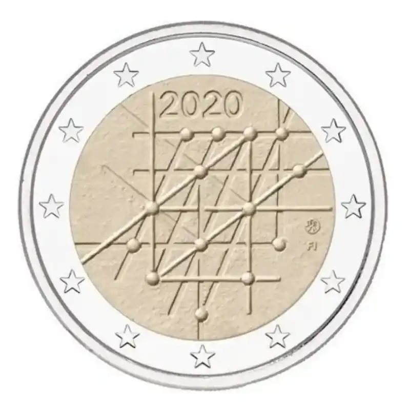 Bon Plan 2 euros commémorative Finlande 2020 - Université de Turku.