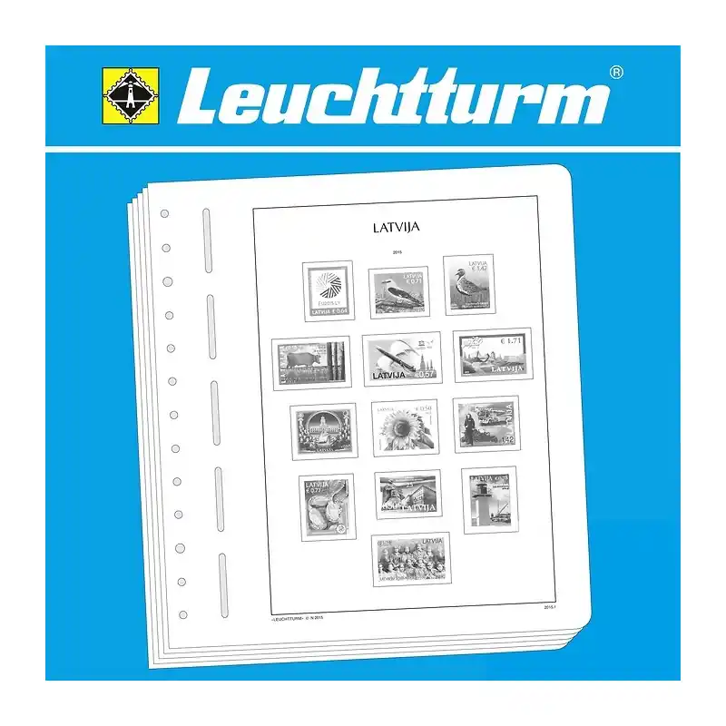 Acheter Direct Leuchturm feuilles complémentaires SF Lettonie 2024.