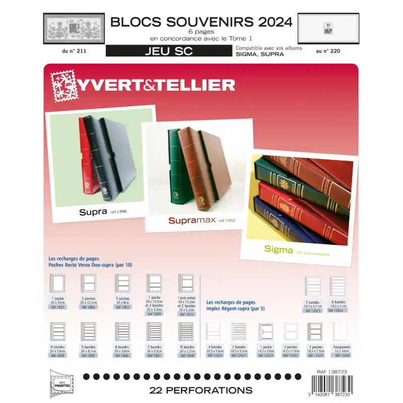Expédié Aujourd’hui Jeux SC France blocs souvenirs 2024 avec pochettes de protection.