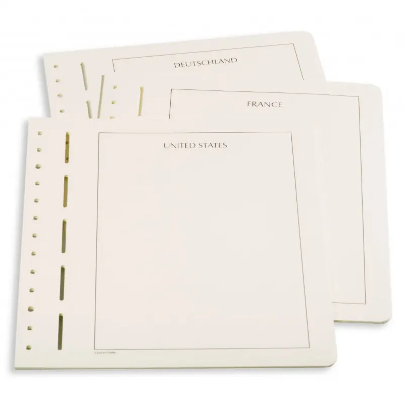 Prix Cassé Feuilles neutres blanco Leuchtturm au nom de Deutschland Bundesrepublik.