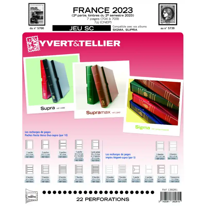Jeux SC France 2023 deuxième semestre avec pochettes. Remise