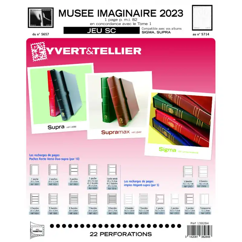 Jeux SC France Musée Imaginaire 2023 avec pochettes. Tendance