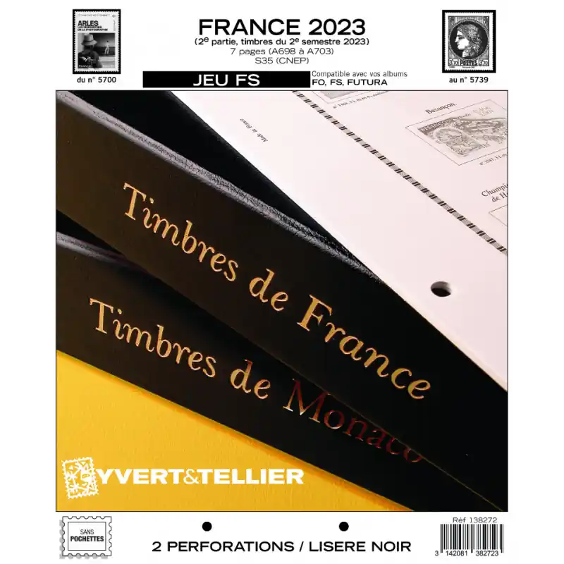 Édition Limitée Jeux FS timbres de France 2023 deuxième semestre.