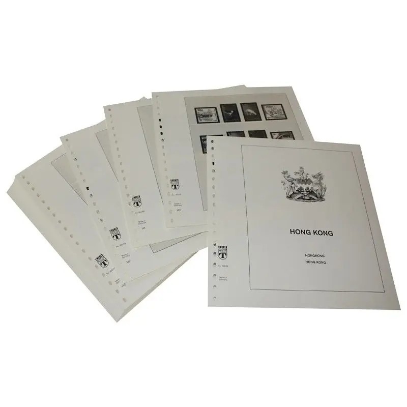 Commander Vite Feuilles préimprimées Lindner-T Hongkong 2020-2022.