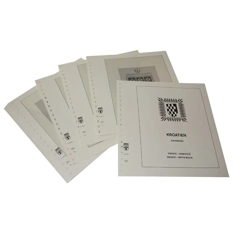 Livraison Express Feuilles préimprimées Lindner-T Croatie Petits blocs 2020-2021.