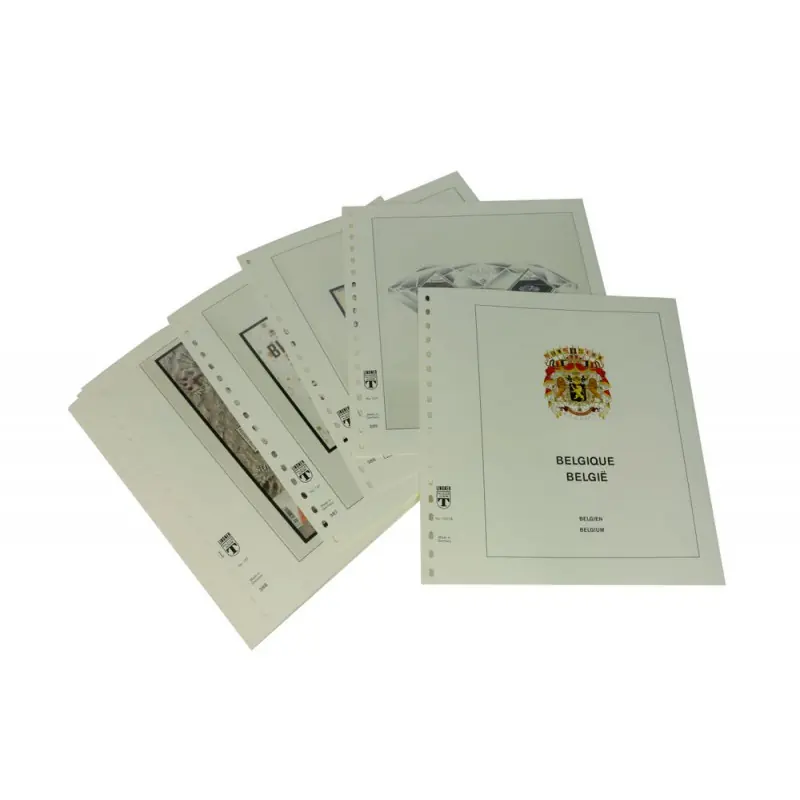 Feuilles préimprimées Lindner-T Belgique 2021-2024. Jusqu’à Épuisement Des Stocks