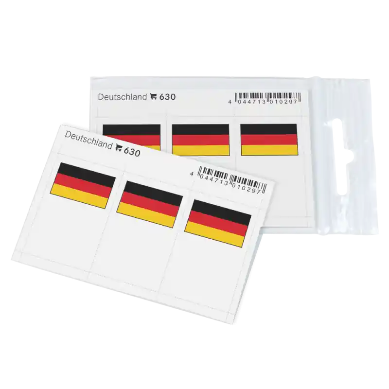 Feuillet de drapeaux Allemagne en couleurs pour reliures. Must-Have