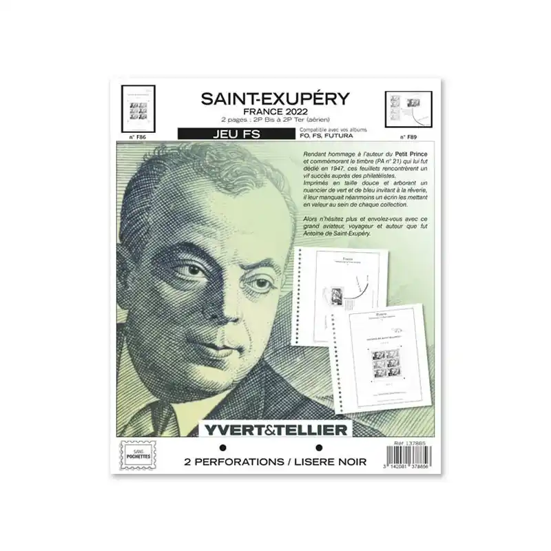 Dernière Chance Jeux FS Yvert blocs Saint Exupéry 2022.