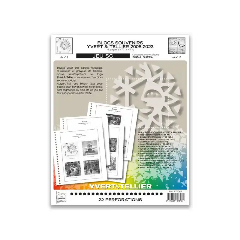Produit De Marque Jeux SC blocs souvenirs Yvert 2008-2023.