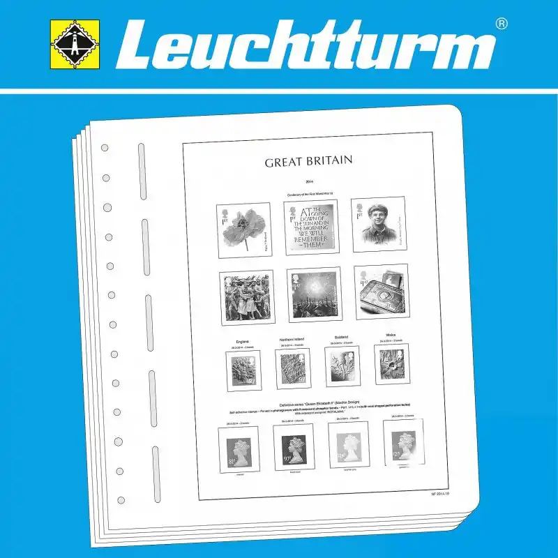 Feuilles pré imprimées Leuchtturm Grèce 2020-2024. Commande En Gros