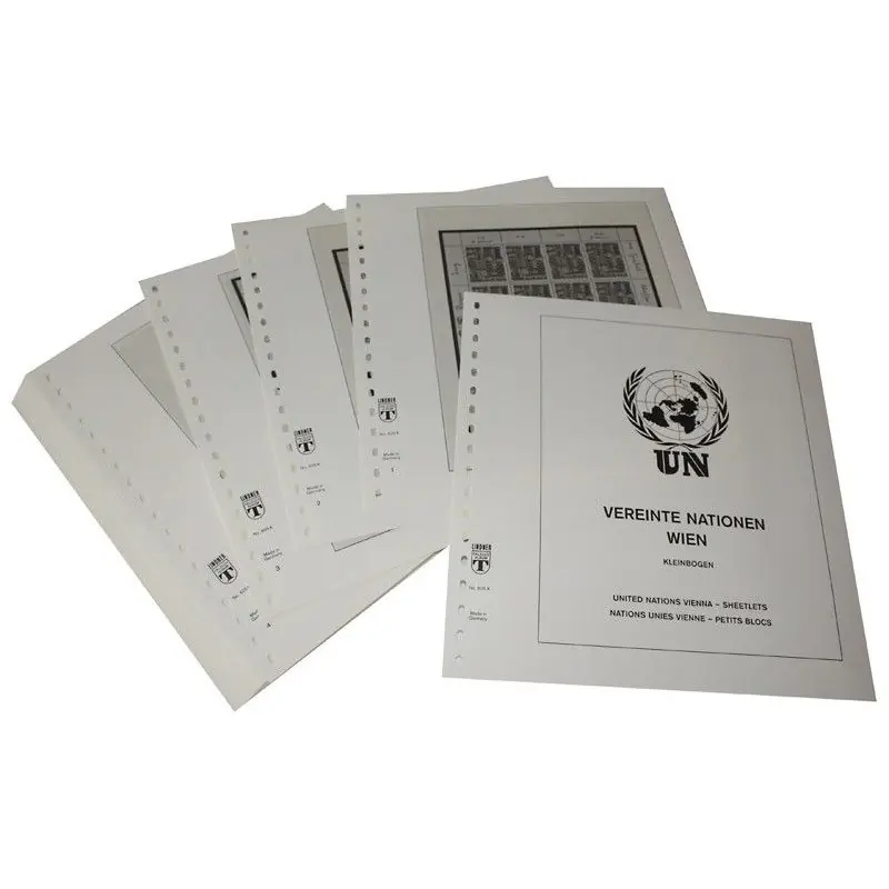 Bon Marché Feuilles préimprimées Lindner-T Nations Unies Vienne Petits blocs 2019-2024.