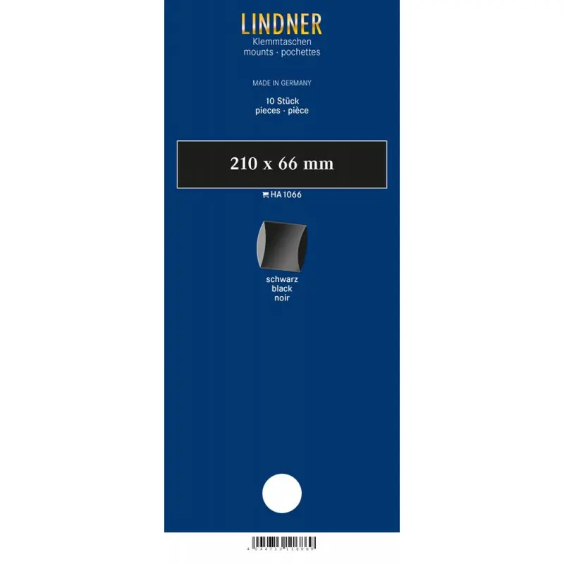 Réduction Bandes double soudure 210 x 66 mm pour timbres-poste.