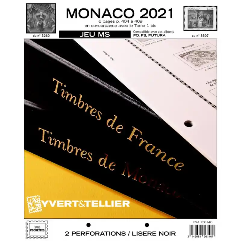 Jusqu’à Épuisement Des Stocks Jeux MS timbres de Monaco 2021 sans pochettes.