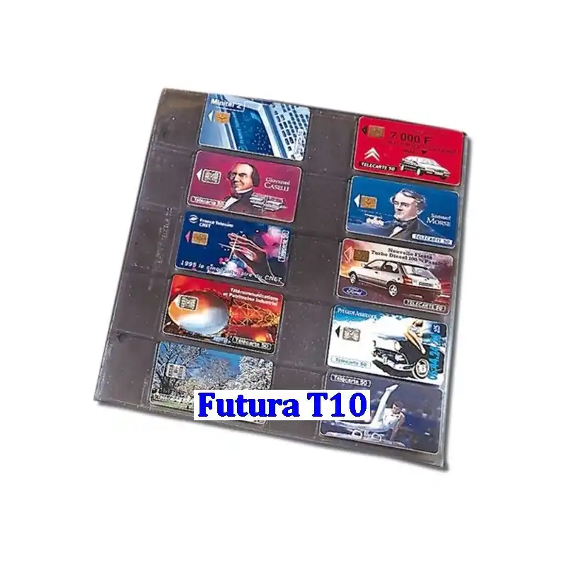 Bon Plan Recharges Futura Yvert à 10 poches pour télécartes. (T10)