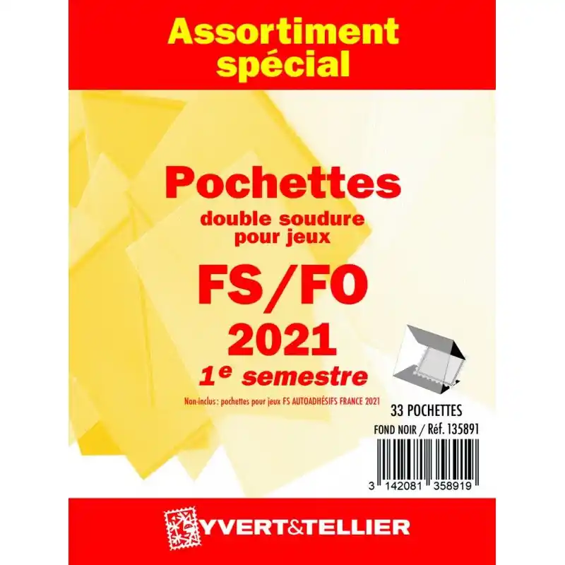 Vente Flash Assortiment de pochettes pour jeux FO\\/FS France 2021 premier semestre.