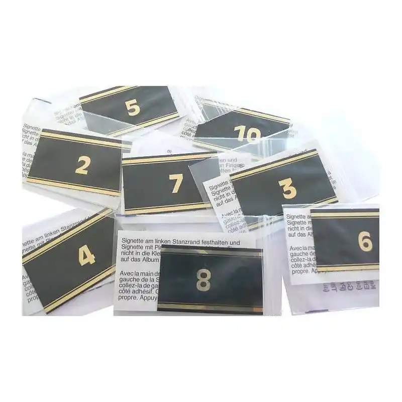 Signette chiffre pour albums de collection de timbres. Prix Choc