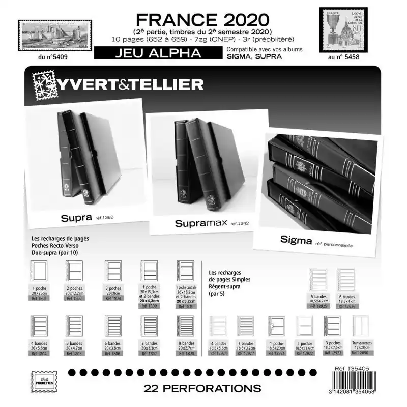 Promotion Saisonnière Jeux ALPHA France 2020 deuxième semestre sans pochettes de protection.