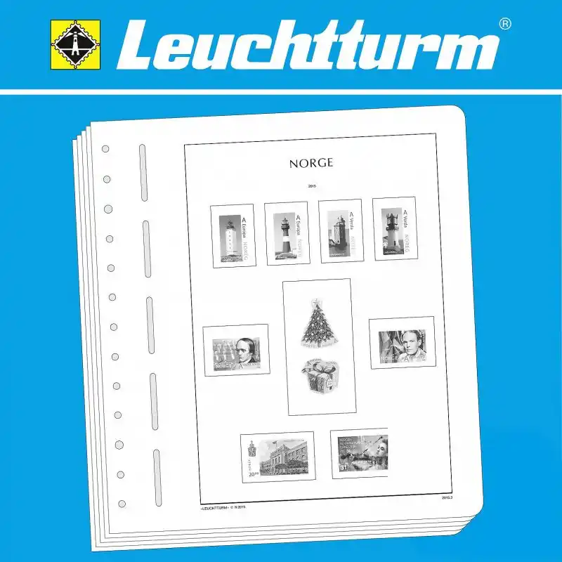 Achetez Aujourd’hui Feuilles pré imprimées Leuchtturm Norvège 2000-2009.